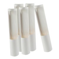 Magideal - Caja De Regalo Con Ramo De 5 Uds., Caja Cilíndrica Para Arreglos Florales, Atractivas Bolsas De Regalo De Flores, Regalos Del Día De San Valentín Para , Blanco