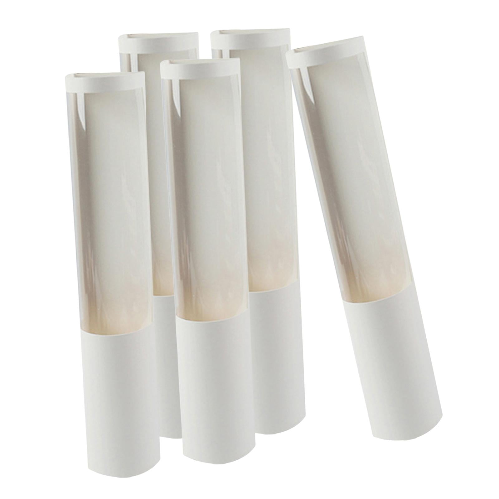 Magideal - Caja De Regalo Con Ramo De 5 Uds., Caja Cilíndrica Para Arreglos Florales, Atractivas Bolsas De Regalo De Flores, Regalos Del Día De San Valentín Para , Blanco