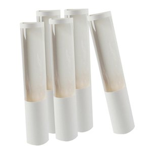 Magideal - Caja De Regalo Con Ramo De 5 Uds., Caja Cilíndrica Para Arreglos Florales, Atractivas Bolsas De Regalo De Flores, Regalos Del Día De San Valentín Para , Blanco