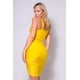 thumbnail image 4 of Vestido Mini Fruncido con Abertura Frontal y Tirantes Finos, 4 of 5