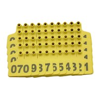 Ioensy - Etiquetas De Oído De Ganado De 100 Piezas Suministros Agrícolas Marcador De Aretes De Animales Para Ganado Amarillo