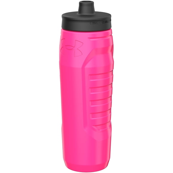 Botella de agua Under Armour Sideline Squeeze 946 ml, color rosa intenso