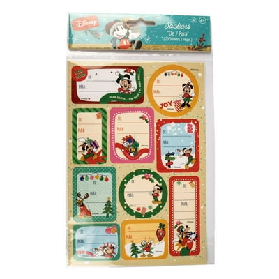 Set De 2 Hojas De Stickers Navideños Disney  Palms