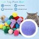 thumbnail image 4 of Uxcell 30 Pcs Juguete para Gato Bola de Pompones de Peluche Suave 1.2" Tonos Púrpura, 4 of 6