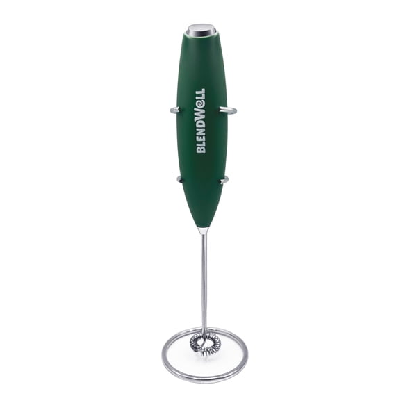 Espumador de leche BlendWell de mano a pilas, verde