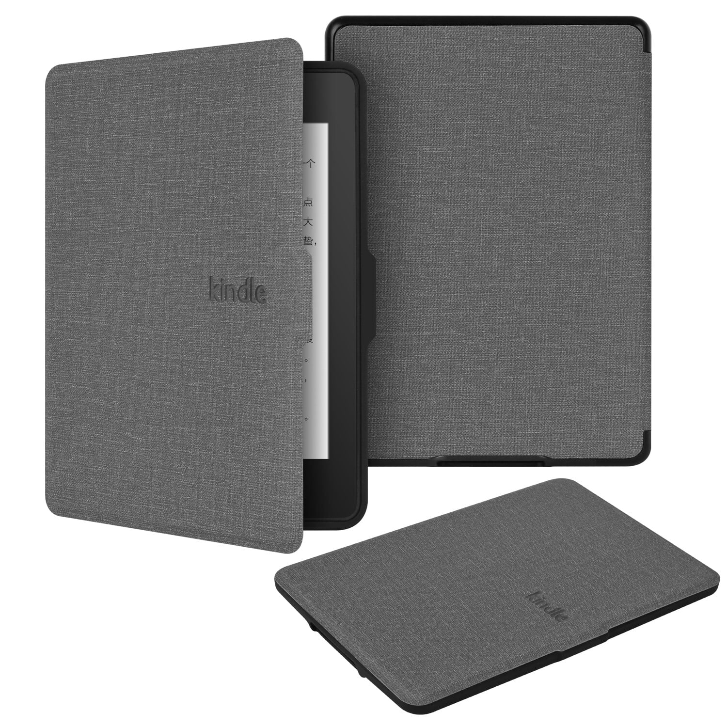 Funda Gangxun De Tela Con Carcasa Suave Tpu Para Kindle Paperwhite 3/2/1 – Modo Automático, Antigolpes, Diseño Ligero