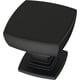 thumbnail image 1 of Perillas para gabinete Franklin Brass Parow cuadradas negro mate 2,9 cm, 1 of 9