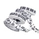 thumbnail image 4 of 4 Piezas De Cinta Con Notas Musicales En Blanco Y Negro Para Manualidades, Ideales Para Decorar Cajas De Pasteles Y Ramos Navideños., 4 of 5