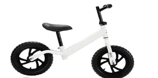 Bicicletta Senza Pedali Airel Per Bambini 0-3 Anni - Quadriciclo Di Equilibrio Con 4 Ruote, Struttura In Acciaio E Sedile Imbottito