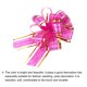 thumbnail image 4 of Uxcell 5 piezas de lazo grande para envolver regalos, lazos de organza para bodas, cestas, regalos, Rojo Rosa 15 cm, 4 of 6