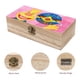 thumbnail image 3 of Dibujos Animados de Tobee Caja Organizadora de Madera Rústica - Caja Decorativa Multifuncional para Escritorio, Hogar, Oficina, Joyas y Manualidades, 3 of 6