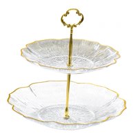 Bothyi - Soporte Para Cupcakes, Soporte Para Tartas, Decoración De Mesa Para Fiesta, Celebración De Inauguración De La Casa, 2 Niveles, Blanco