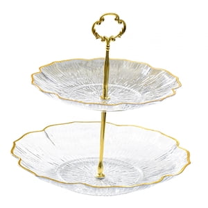 Bothyi - Soporte Para Cupcakes, Soporte Para Tartas, Decoración De Mesa Para Fiesta, Celebración De Inauguración De La Casa, 2 Niveles, Blanco