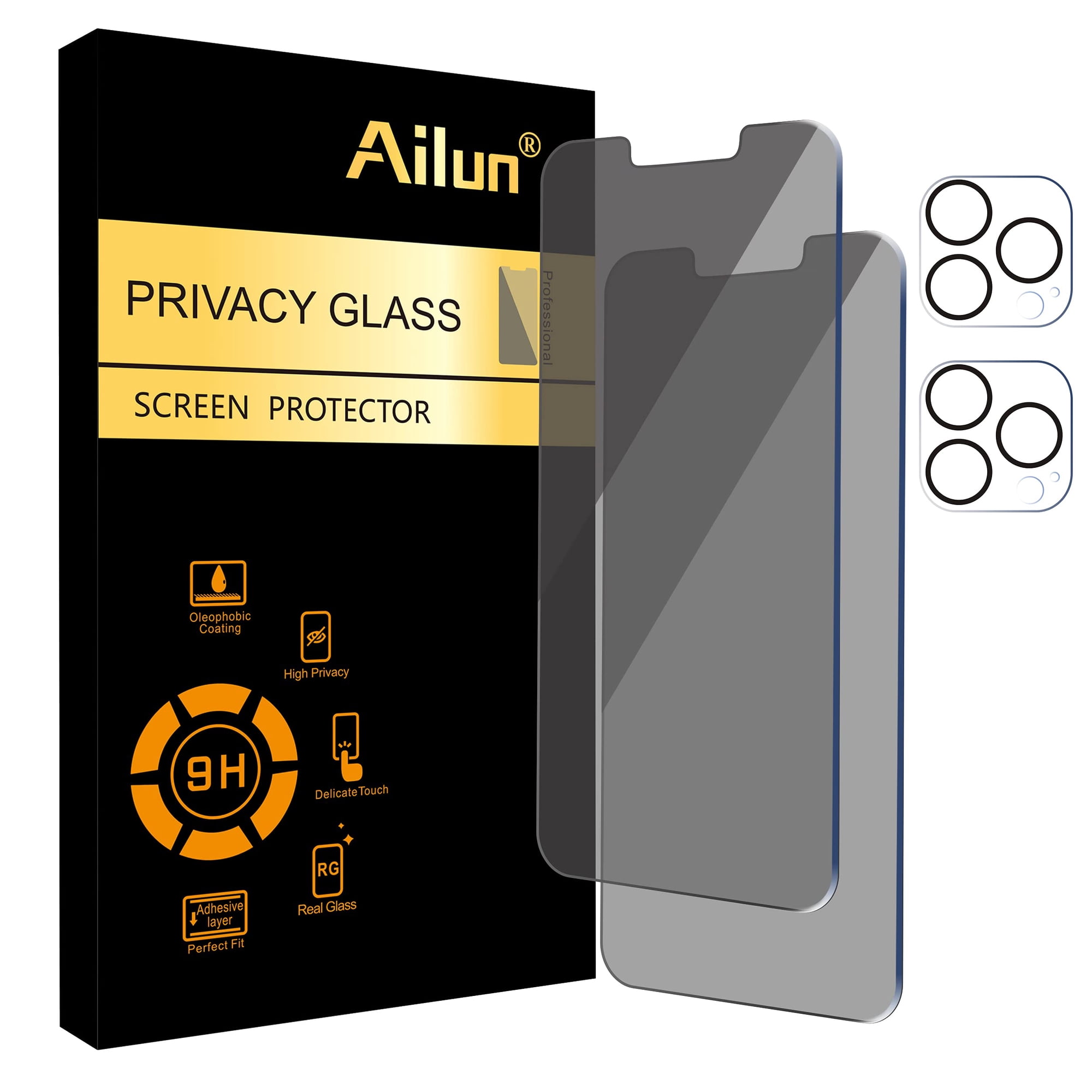 Ailun - Protector De Pantalla Y Protector De Lente De Cámara Para Iphone 13 Pro Max