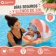 thumbnail image 3 of Flotador de Pecho para Bebé con Sombrilla y Reposacabezas No Inflable Mambobaby Amarillo, 3 of 6