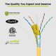 thumbnail image 3 of Cable electrónico TRUE CABLE Cat6A blindado para plenum 305 m amarillo, 3 of 8