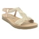 thumbnail image 3 of Sandalia Chalada Mujer Quina-2 Dorado Plano, 3 of 7