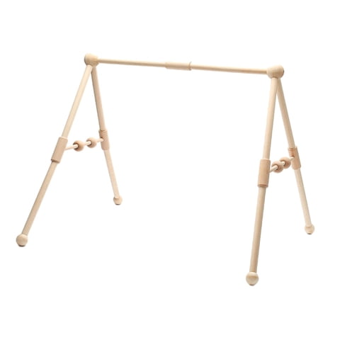 Magideal - Gimnasio Para Marco Juguetes Sensoriales Actividad De Madera Gimnasio Barra Colgante Para Niño