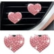 thumbnail image 1 of Clip de ventilación para ambientadores de automóviles, diseño exterior amoroso, diamantes de imitación de vidrio, decoración interior brillante del automóvil, hermosos accesorios para mujeres y niñas, 1 of 5