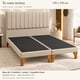 thumbnail image 5 of Cama 2 plazas Kumara en lino beige con respaldo lineal, 150x190 cm, sin colchón, 5 of 5