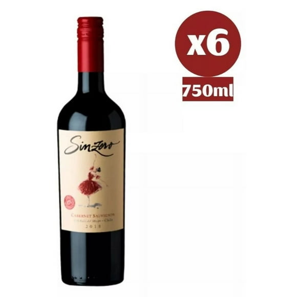 6x Vino Sinzero Cabernet Sauvignon Sin Alcohol Vegano