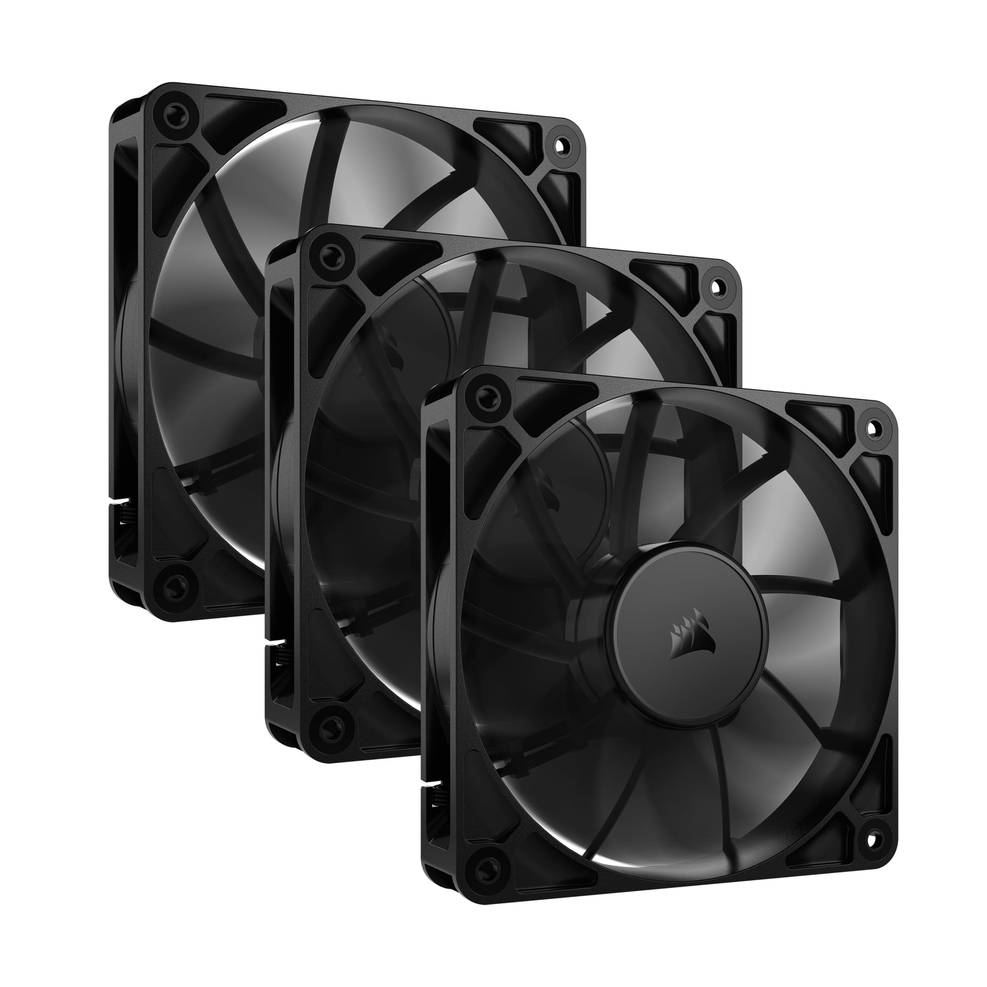Paquete Triple De Ventilador Corsair Rs120 Pwm De 120 Mm Con Cadena Tipo Margarita