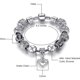 thumbnail image 2 of Pulsera Charm Savlano Tono Plateado con Cristal y Corazaan, 2 of 3