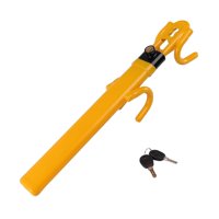 Ioensy - Cerradura Para Volante De Coche Retráctil Profesional Versátil Con Doble Gancho Y Tipo Hueco