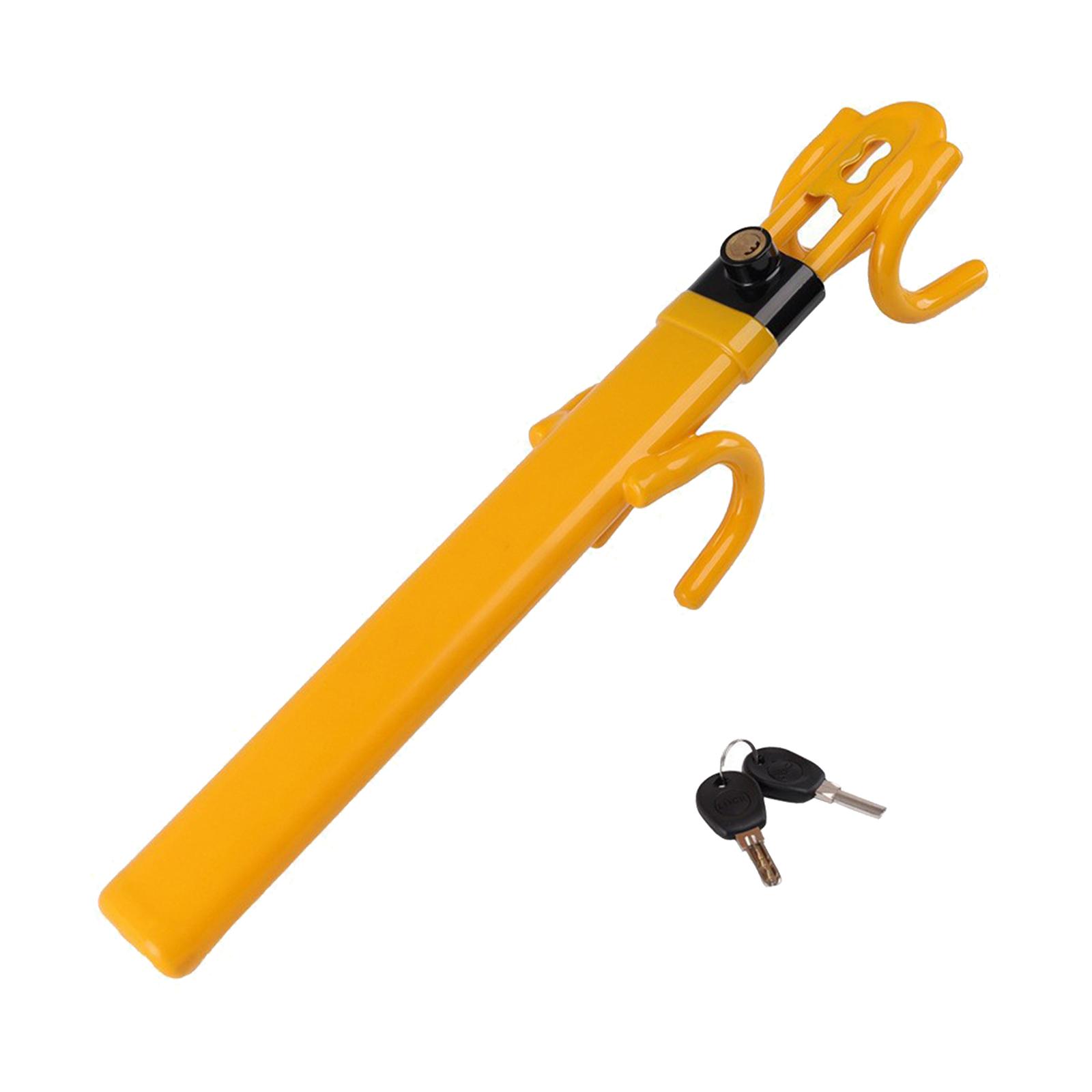 Ioensy - Cerradura Para Volante De Coche Retráctil Profesional Versátil Con Doble Gancho Y Tipo Hueco