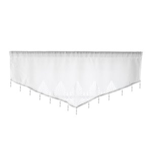 Magideal - Nivel De Cortina De Cocina, Cortinas Cortas De Privacidad, Cortinas De Ventana, Cortinas De Cenefa, Cortinas De Barra, Cenefa Para Sala De , Blanco Opción 2 Blanco