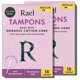 thumbnail image 1 of Tampones Rael con aplicador delgado de algodón orgánico, absorbencia regular, 36 unidades, 1 of 6