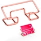 thumbnail image 1 of 1 tarjetero de escritorio, de metal dorado rosa, para tarjetas de visita, organizador de tarjetas de presentación para mujeres y hombres, suministros de oficina., 1 of 7
