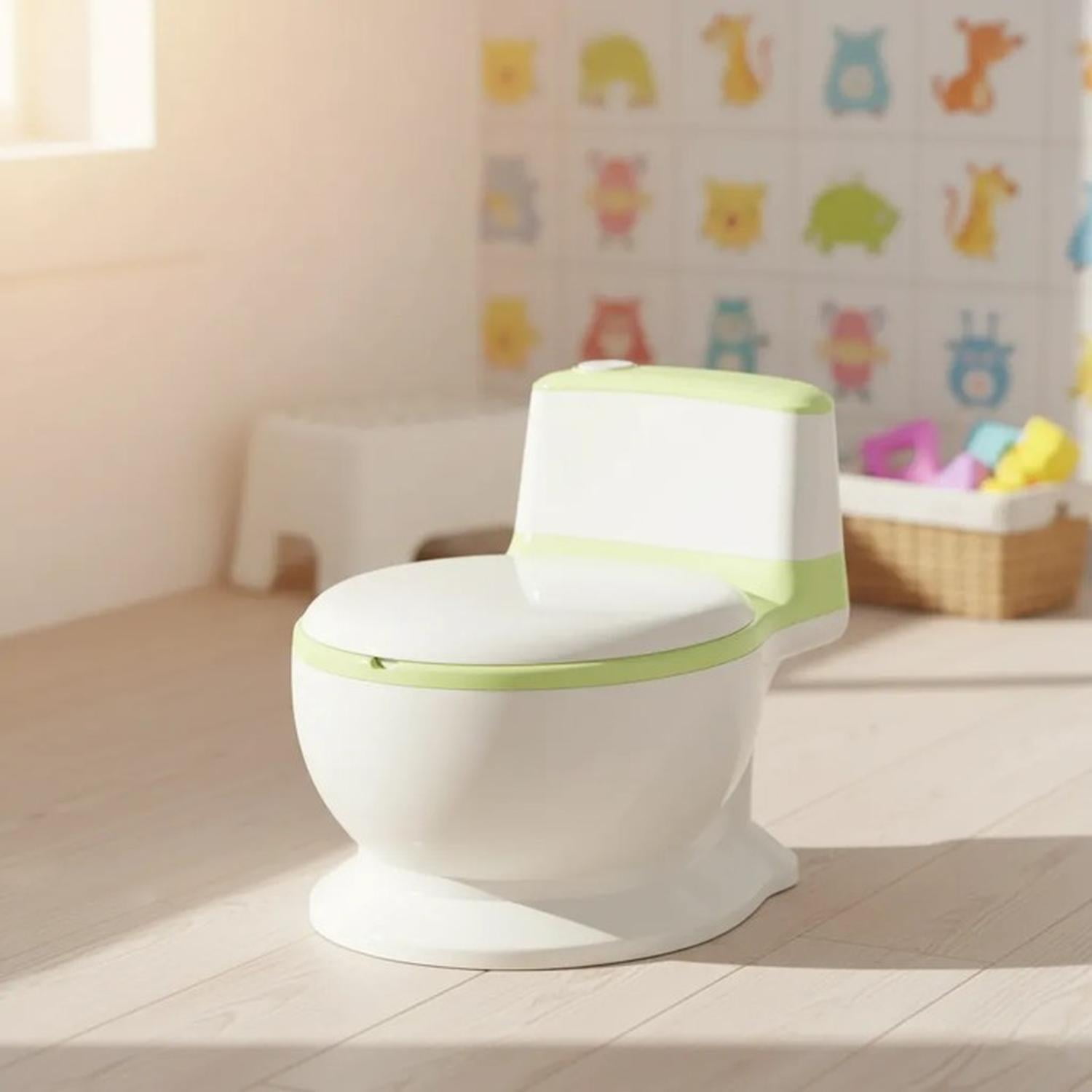 Jagima - Pelela Bacinica Inodoro Infantil Bañito Entrenador Seguro Verde Claro Talla Única