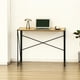 thumbnail image 3 of Mesa Escritorio Plegable de Metal y Madera Roble Claro 100x50x75 cm, 3 of 6