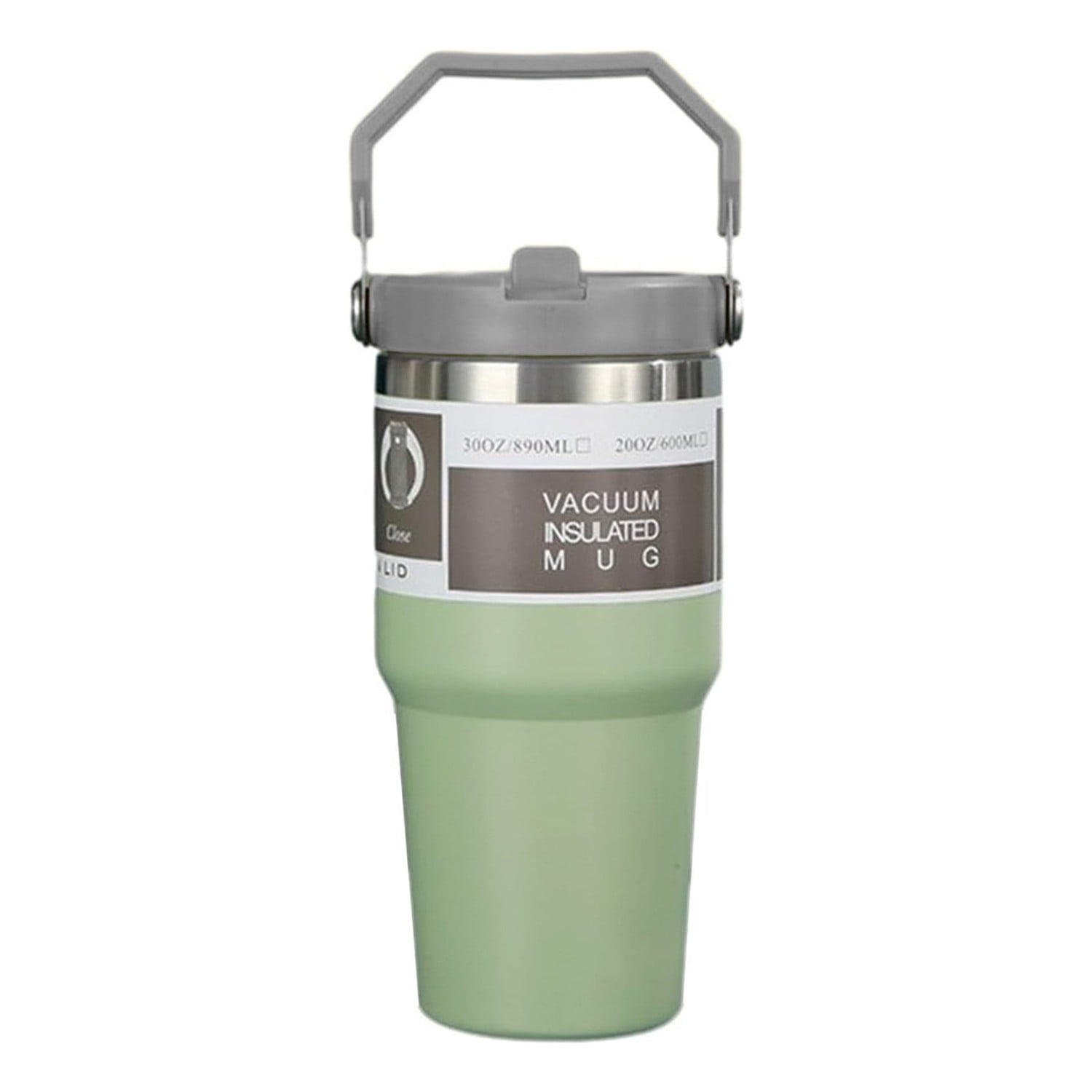 Genérico - Mug Termo Inoxidable 600ml Verde Claro Para Café Agua