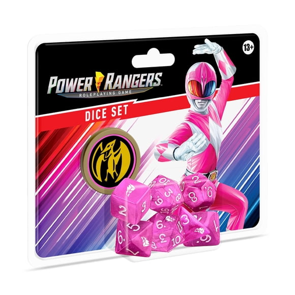 Juego de rol Dice Set Renegade Game Studios Rangers, color rosa