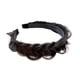 thumbnail image 3 of Diadema Trenzada para El Cabello, Diadema Trenzada Ancha, Peinado para El Cabello, Banda para El Cabello Gruesa, Banda para El Cabello Trenzada para M marrón oscuro, 3 of 5