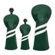 thumbnail image 2 of 3x Golf Wood Head Cover Headcover Con Protector De Etiqueta De Número Intercambiable Verde, 2 of 4