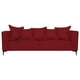 thumbnail image 1 of Sofá Cordelia 3 Cuerpos Chenille Tipo Lino Rojo, 1 of 4