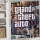 thumbnail image 5 of Grand Theft Auto GTA-theme 4-Piece Shower Curtain Set with Rugs, Waterproof Bathroom Decor Set Includes Bath Mat, U-Shaped Rug, Toilet Lid Cover and Curtain with Hooks, 5 of 6