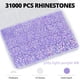thumbnail image 3 of Strass Worthofbest 35.000 piezas lavanda de respaldo plano, 3 of 7