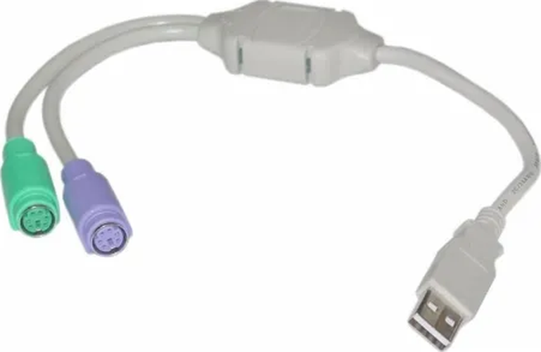 Genérico - Cable Adaptador Usb Ps2 Teclado Mouse