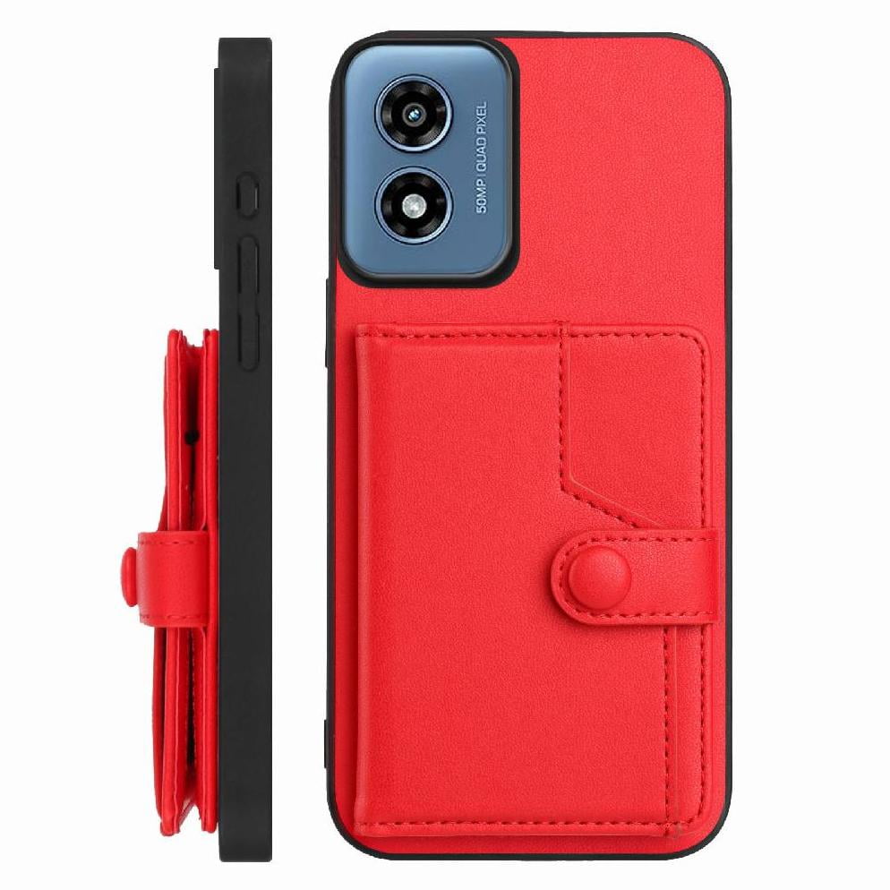 Foxdock Funda Para Motorola Moto G Play 4g 2024 Con Bloqueo Rfid - Diseño Elegante Con Cierre De Botón