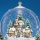 thumbnail image 2 of Globo de Nieve Musical The Bradford Exchange Thomas Kinkade 24 cm, 2 of 5