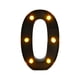 thumbnail image 3 of Lámpara De Número De Marquesina LED Negra Lámpara De Número De Marquesina Para Decoración De Dormitorio Al Aire Libre 0 5,47 X 8,58 X 1,57 Pulgadas, 3 of 3