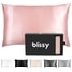 thumbnail image 1 of Funda de almohada de seda Blissy 100% pura, seda de morera, 22 Momme Pink, 1 of 8