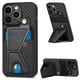 thumbnail image 5 of Funda Resistente para iPhone 14 Pro Max con Tarjetero y Soporte, Diseño Magnético Negro, 5 of 5