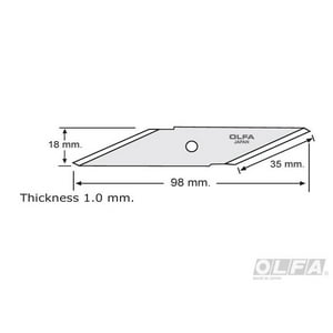 Olfa - Repuesto Cuchillo Craft Ck-1 2 Unidades