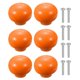 thumbnail image 1 of Uxcell 6 Paquete de Perillas de Gabinete de Cerámica, Perilla Redonda de 1.3 Pulgadas para Cajones, Tiradores de Tocador con Tornillos de Montaje, 1 of 7