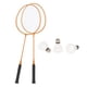 thumbnail image 1 of 2 Raquetas De Bádminton Con 3 Bolas De Nailon, Raquetas De Bádminton De Entrenamiento Familiar, Amarillas, 1 of 5